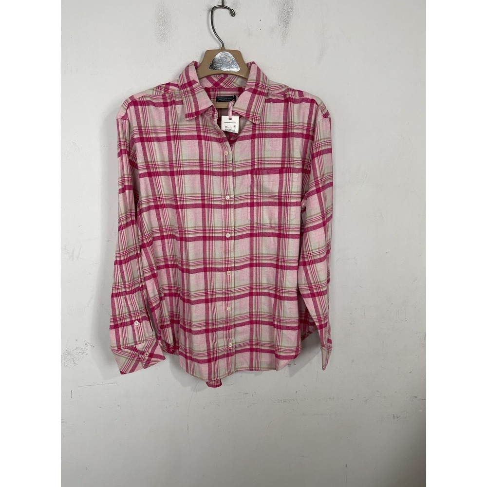 Vineyard Vines Womens Shirt Small Pink Plaid Button Up Cabincore Country NWT‎